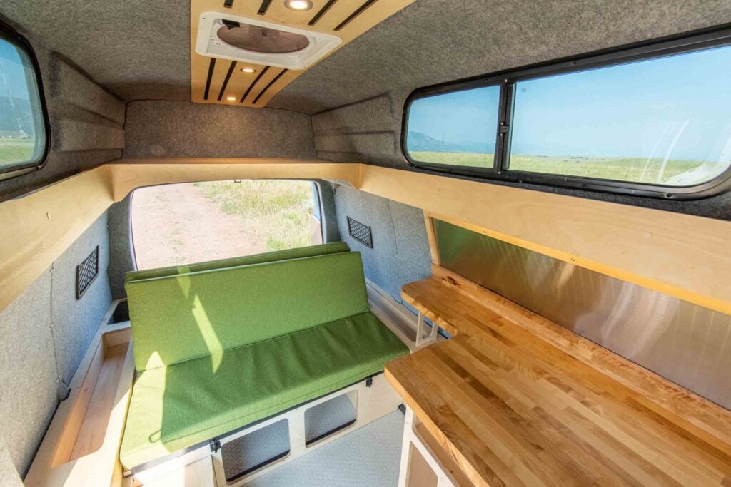 chevy van with bed in back