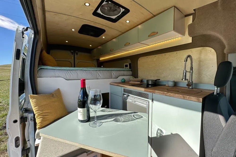 Luxury Professional Van Conversion Cost - table view