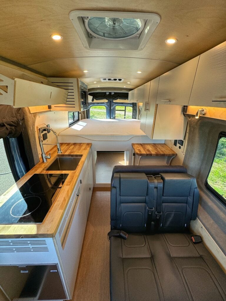 Extended Transit Trail Campervan Interior