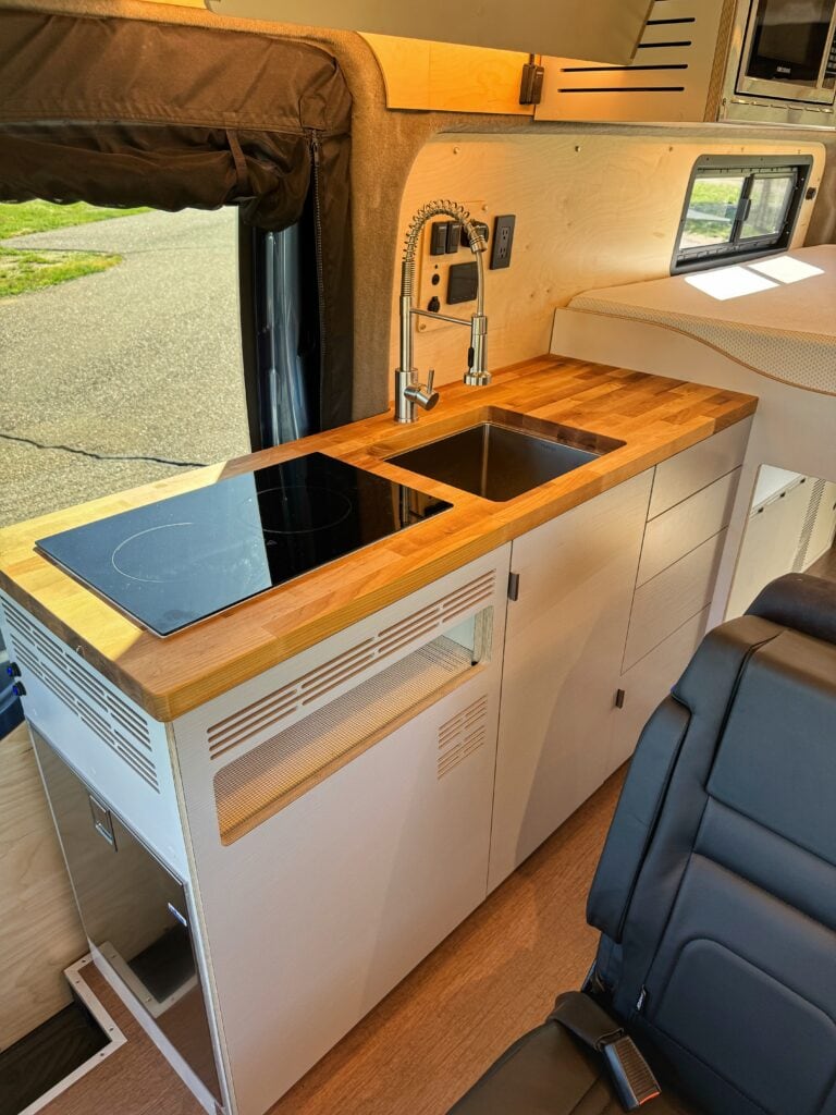 Extended Transit Trail Campervan Interior