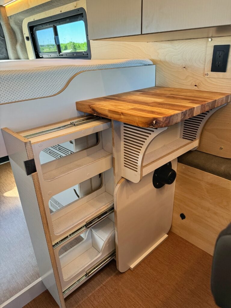 Extended Transit Trail Campervan Interior